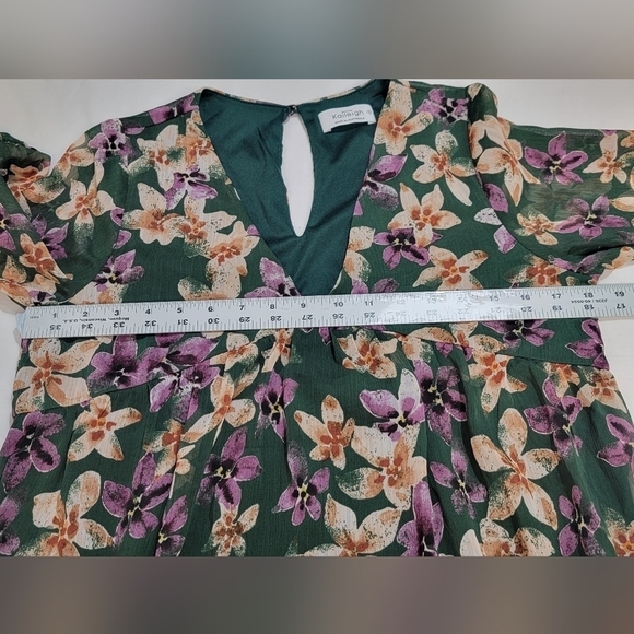 KAILEIGH Stitch Fix Women's Size Small Long Sleeve V-neck Baby Doll Mini Dress - Picture 6 of 9